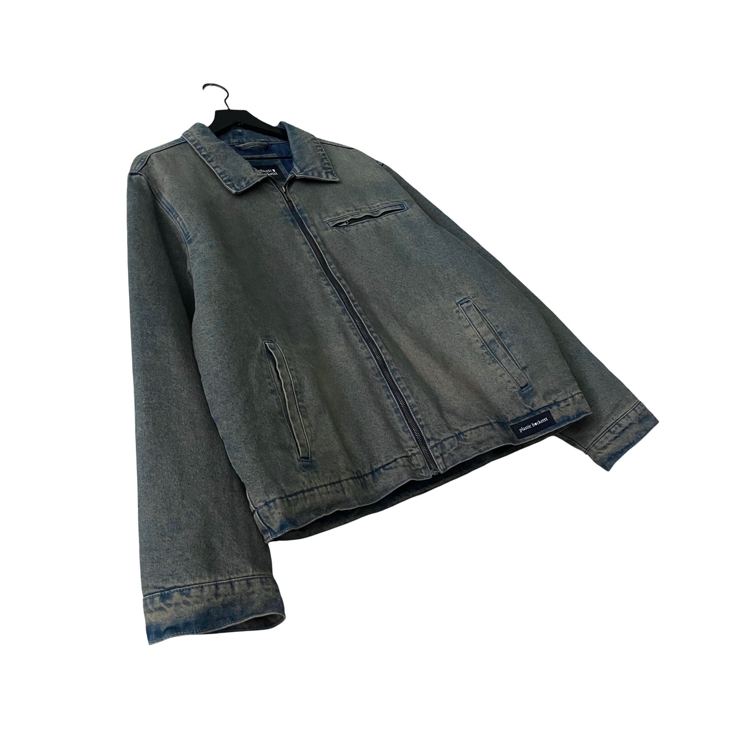 Denim Quilted Workwear Jacket in Shallows / X-LARGE