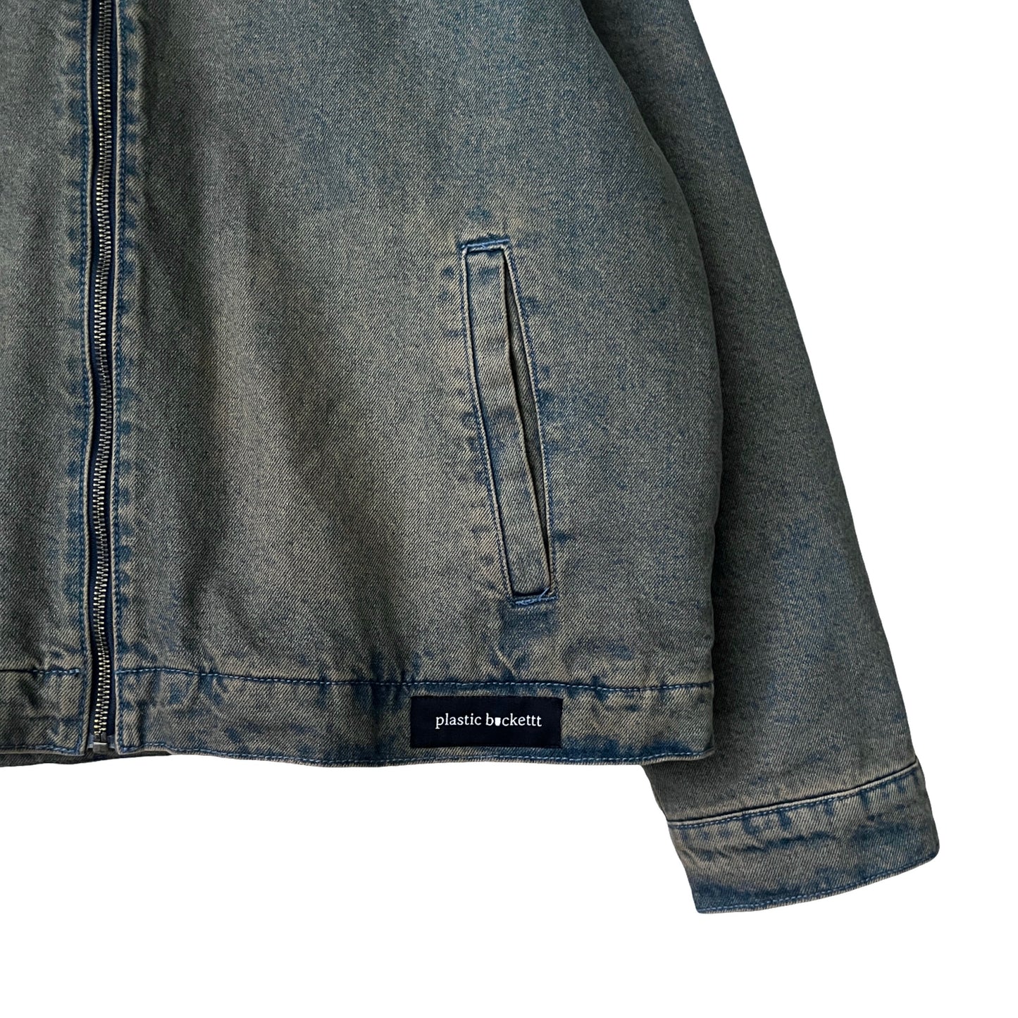 Denim Quilted Workwear Jacket in Shallows / X-LARGE