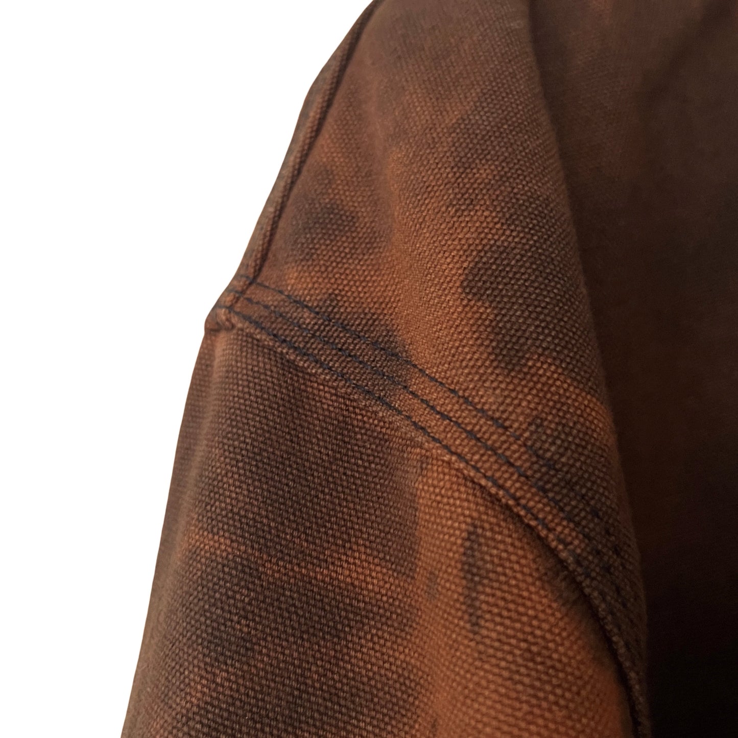 Carhartt Hooded Canvas Work Jacket in Petrified / X-LARGE