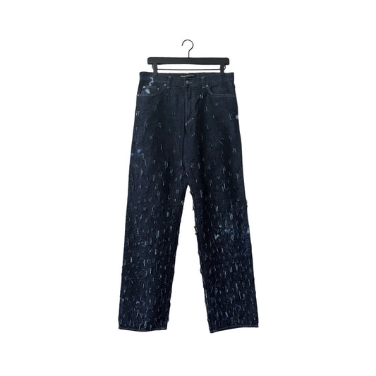 Versace Relaxed Denim Jeans in Deep / 32" Waist