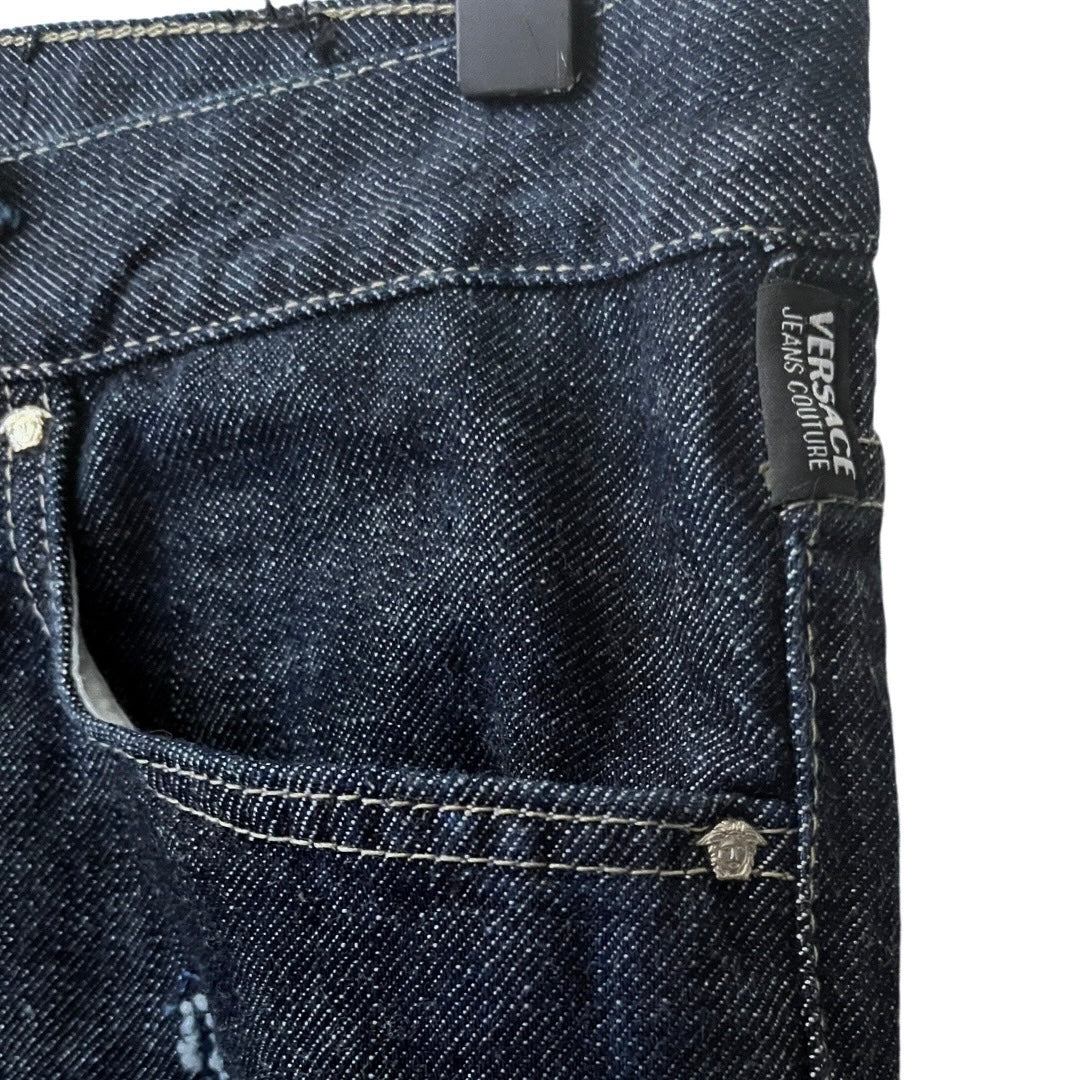 Versace Relaxed Denim Jeans in Deep / 32" Waist