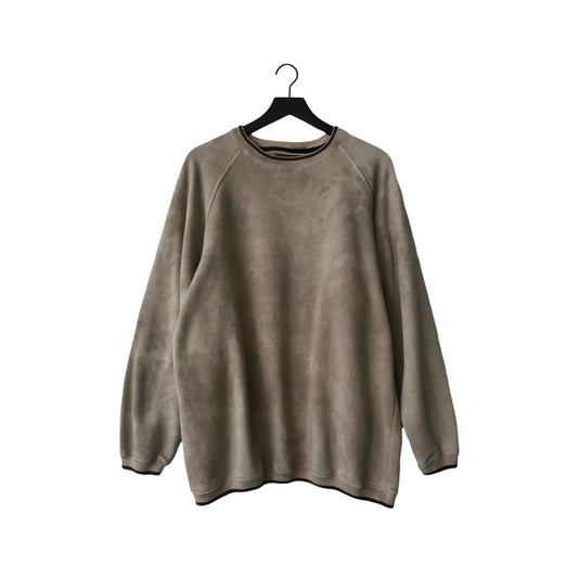 Raglan Sleeve Cotton Crewneck Sweatshirt in Marble / LARGE