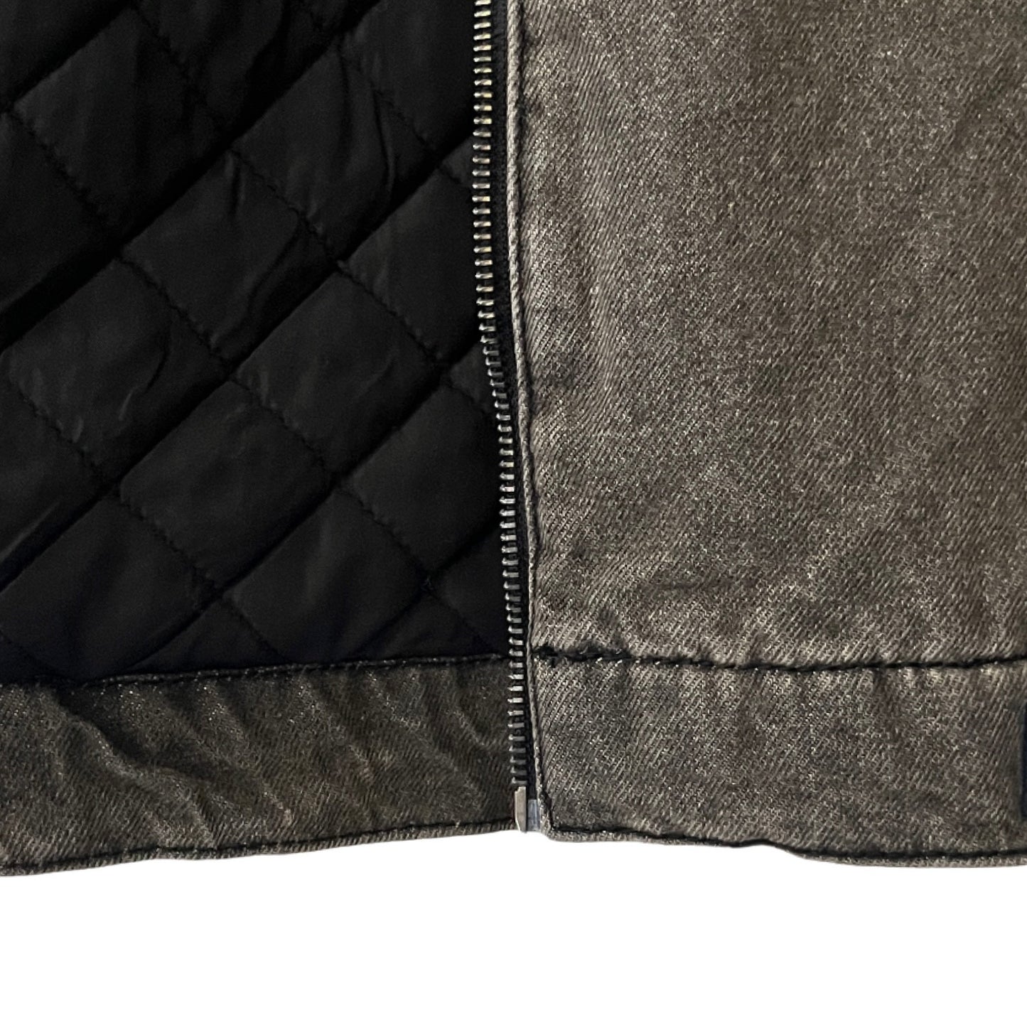 Denim Quilted Workwear Jacket in Granite / MEDIUM