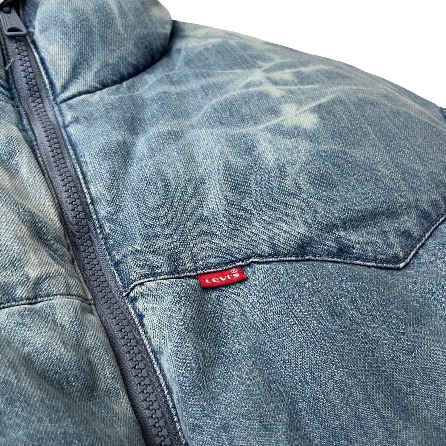 Levi's Down-filled Denim Puffer Jacket in Stratus / MEDIUM