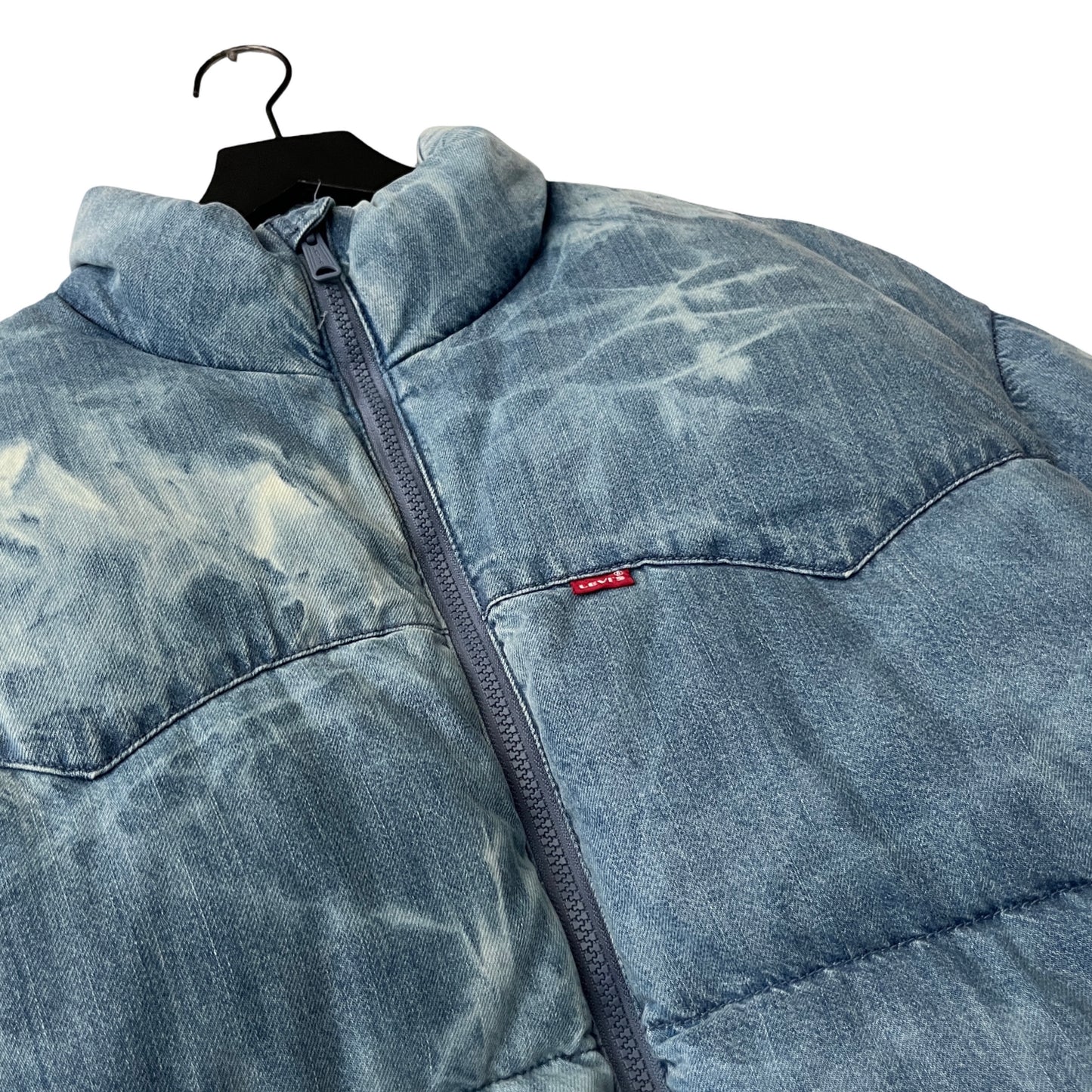 Levi's Down-filled Denim Puffer Jacket in Stratus / MEDIUM