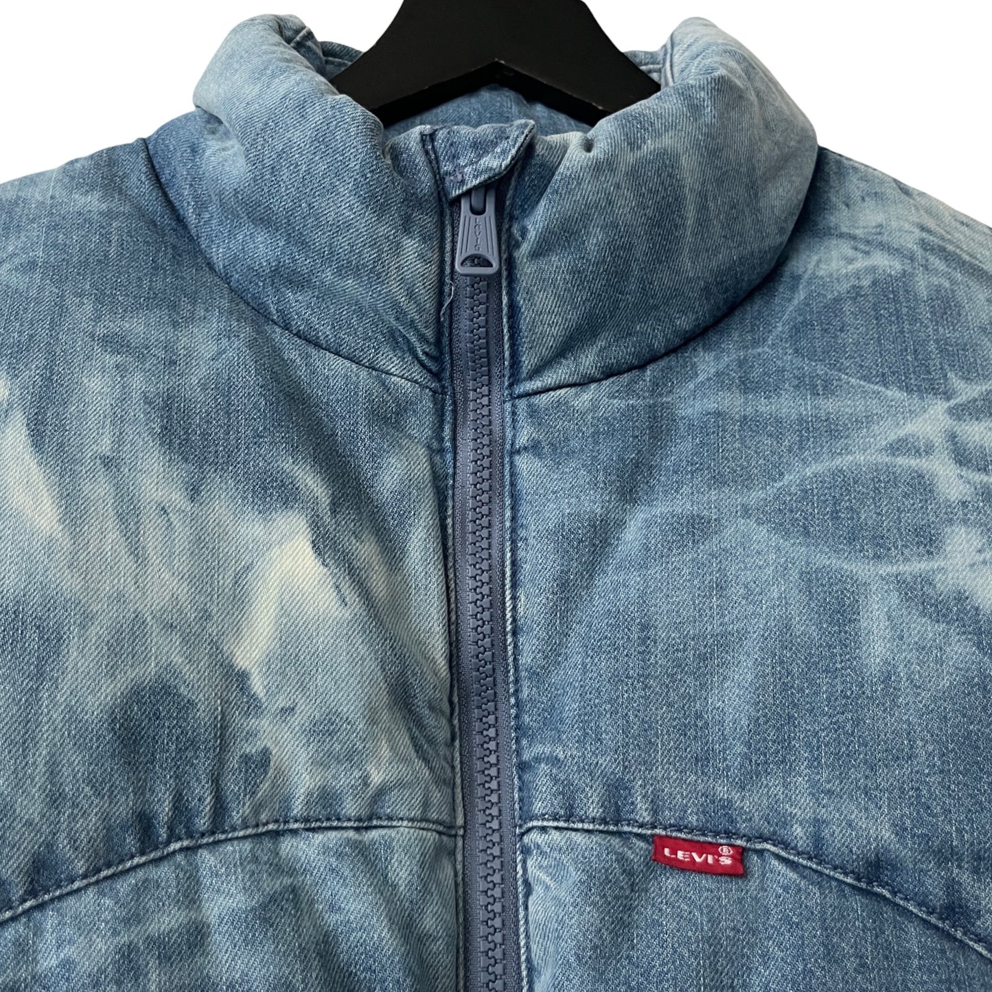 Levi's Down-filled Denim Puffer Jacket in Stratus / MEDIUM
