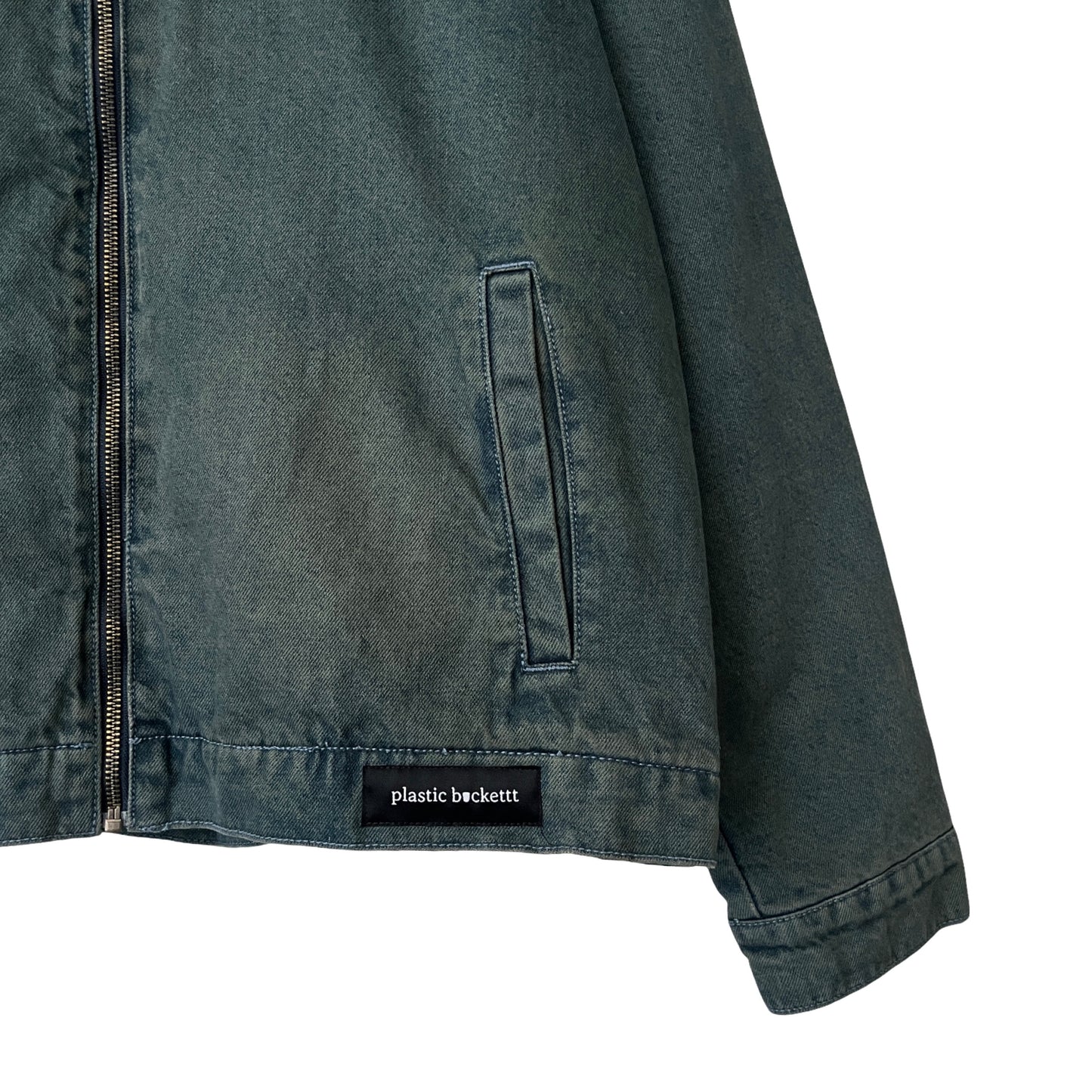 Denim Quilted Workwear Jacket in Peninsula / LARGE