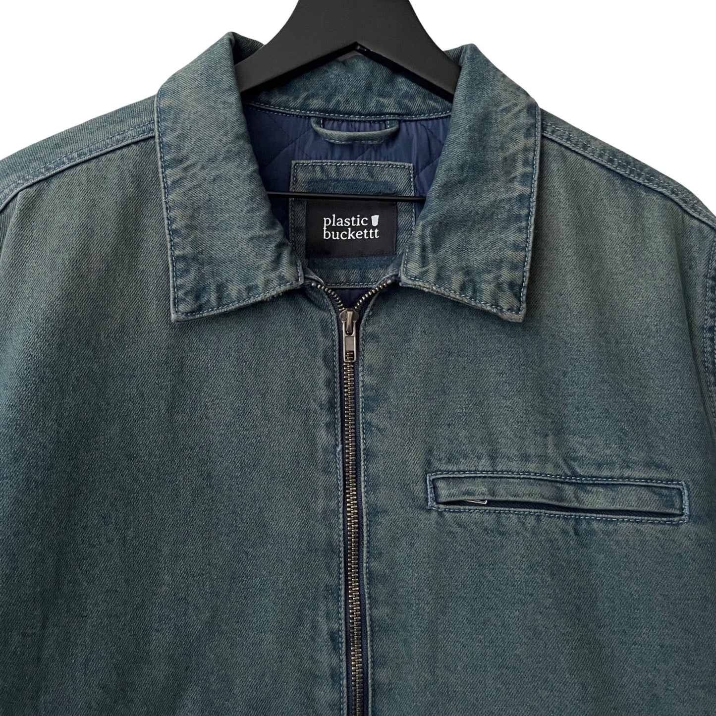 Denim Quilted Workwear Jacket in Peninsula / LARGE