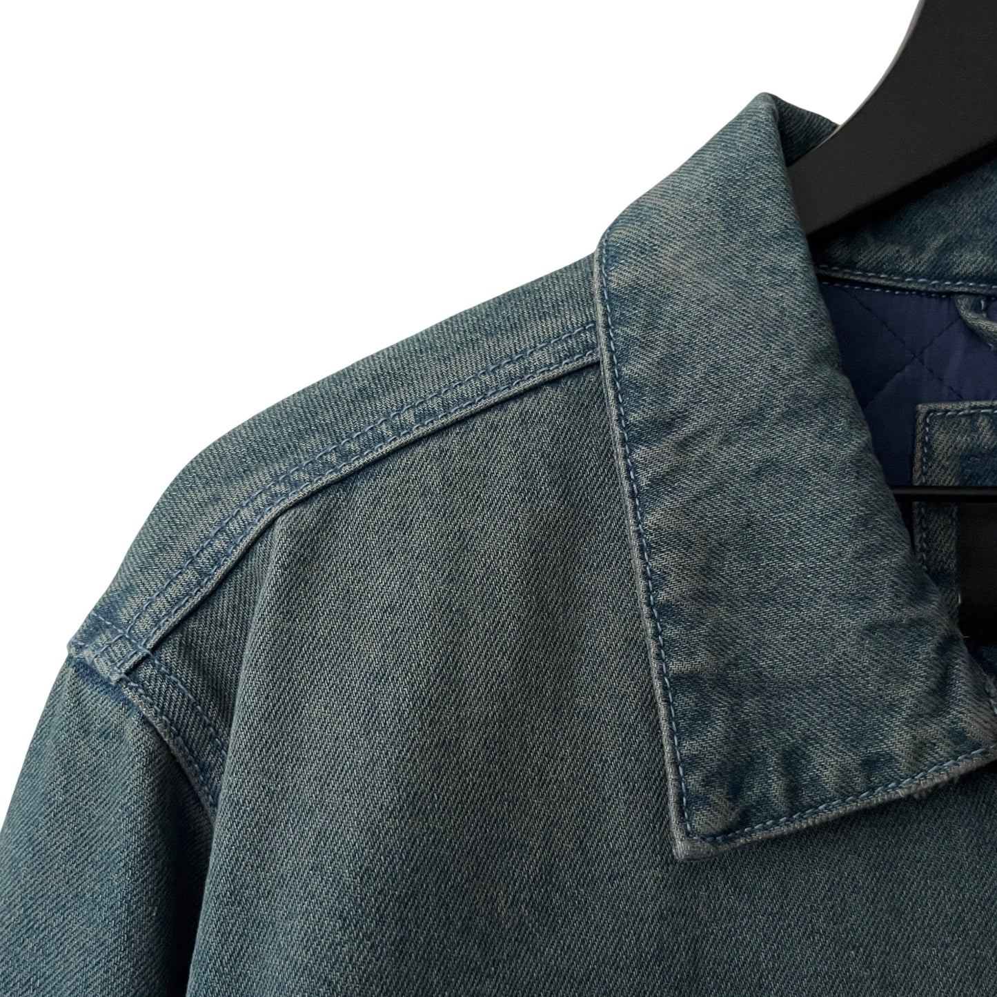 Denim Quilted Workwear Jacket in Peninsula / LARGE