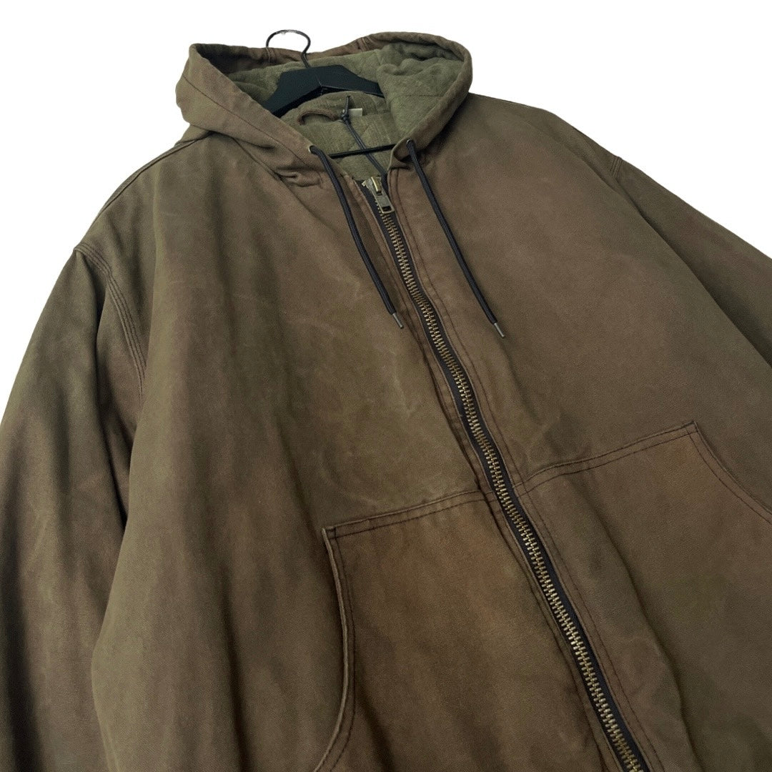 Insulated Hooded Canvas Work Jacket in Ranger / X-LARGE