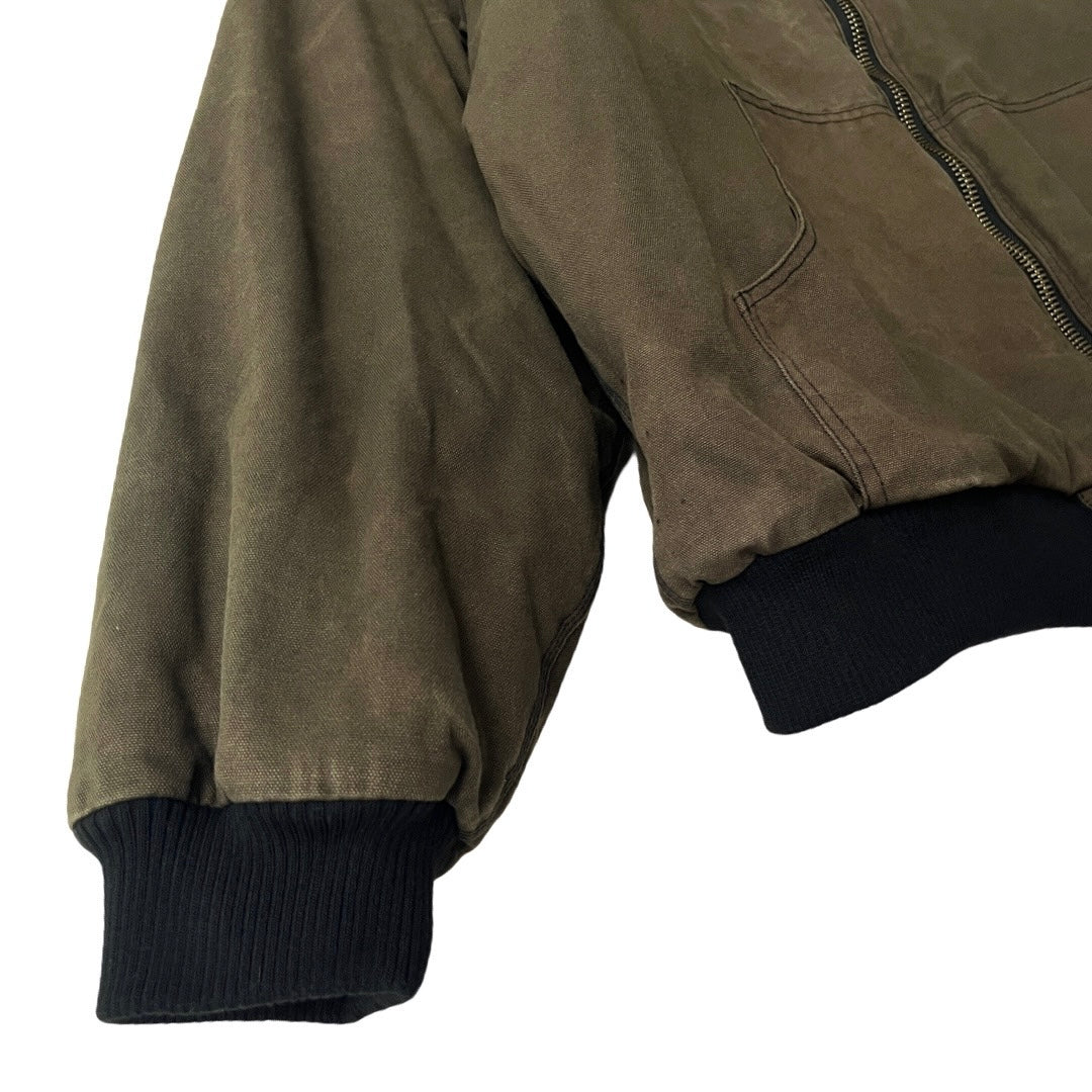 Insulated Hooded Canvas Work Jacket in Ranger / X-LARGE