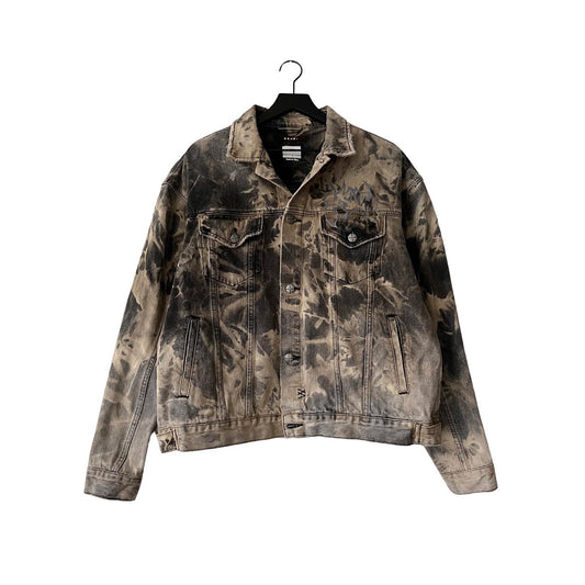 Ksubi Oh G Graffed Denim Jacket in Motor / LARGE