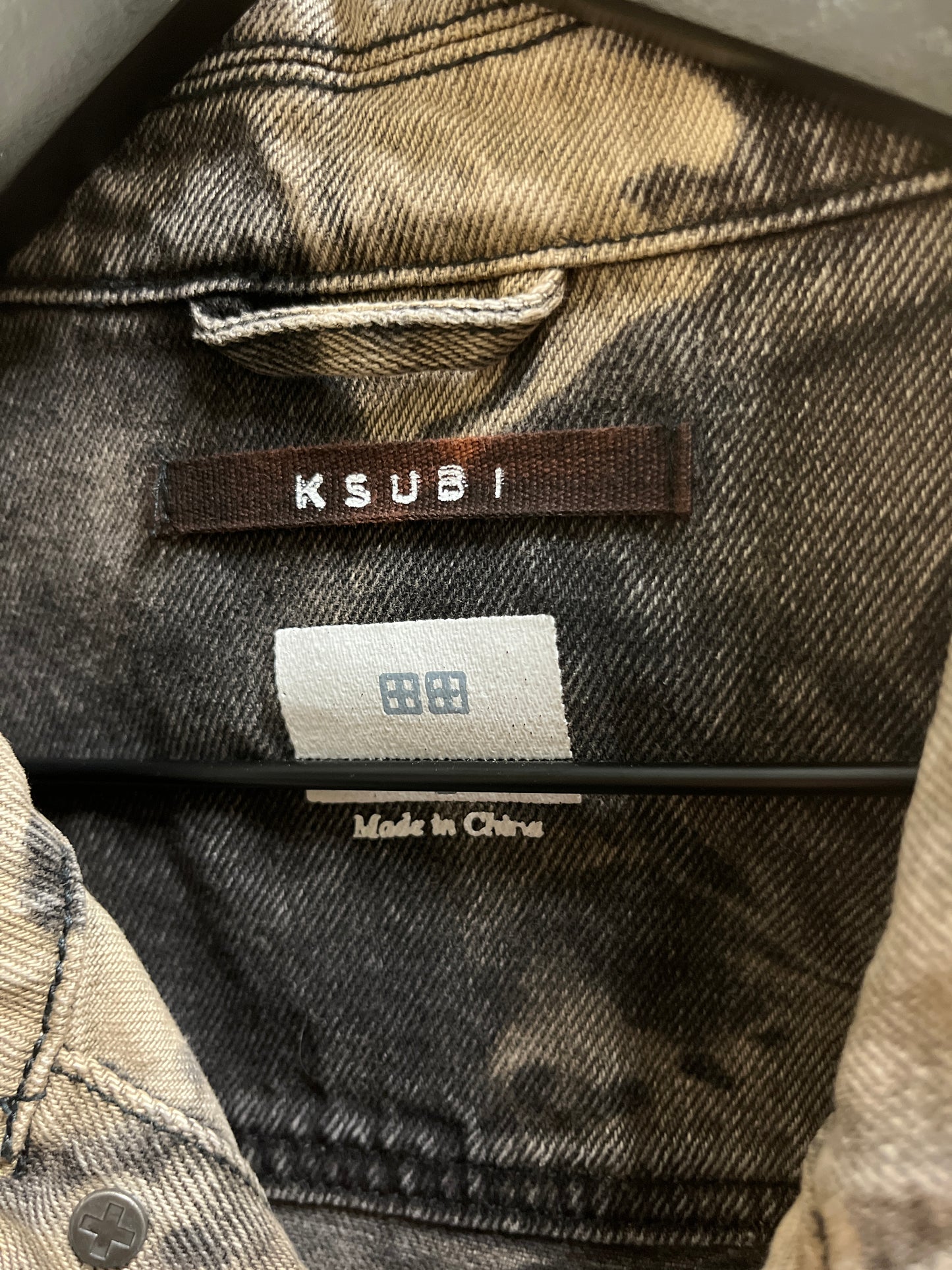 Ksubi Oh G Graffed Denim Jacket in Motor / LARGE