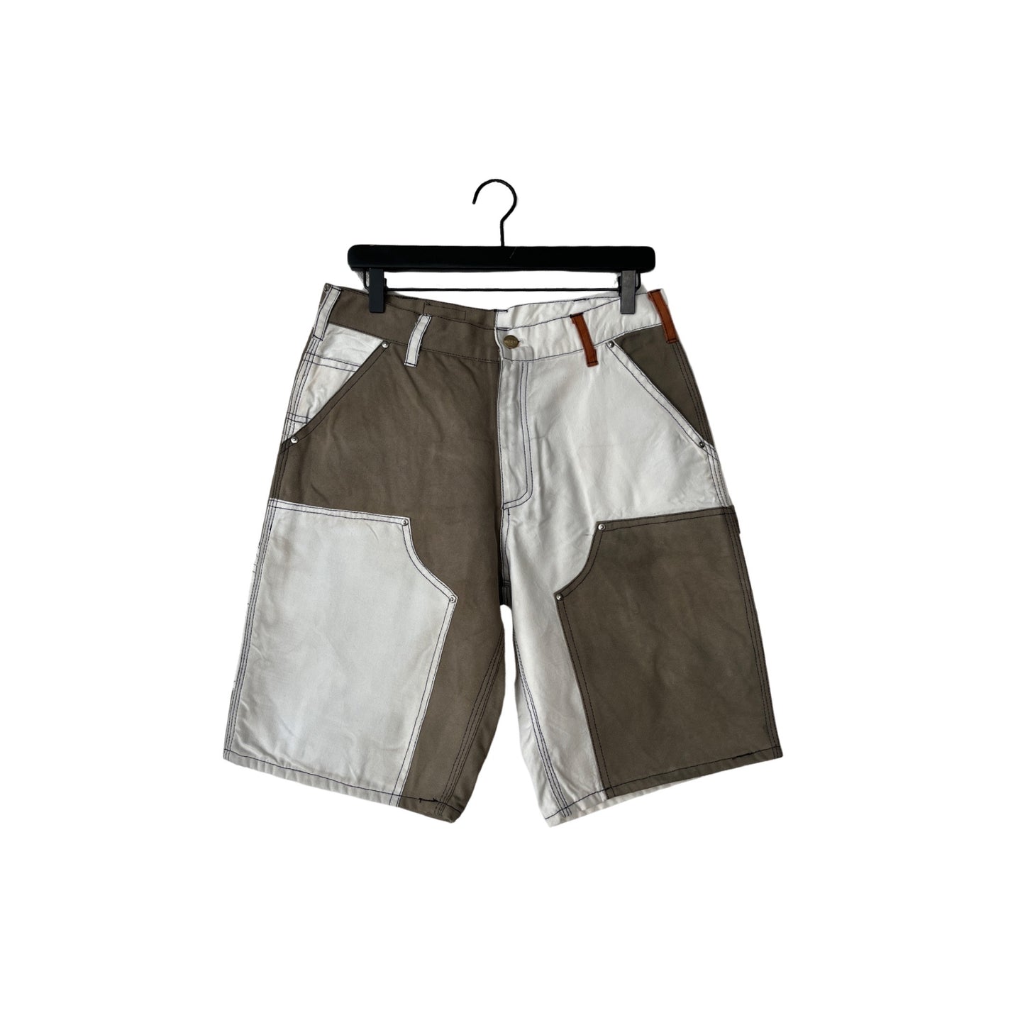 Reclaimed LA x Plastic Buckettt Reworked Carhartt Shorts in Blocked / 32" Waist