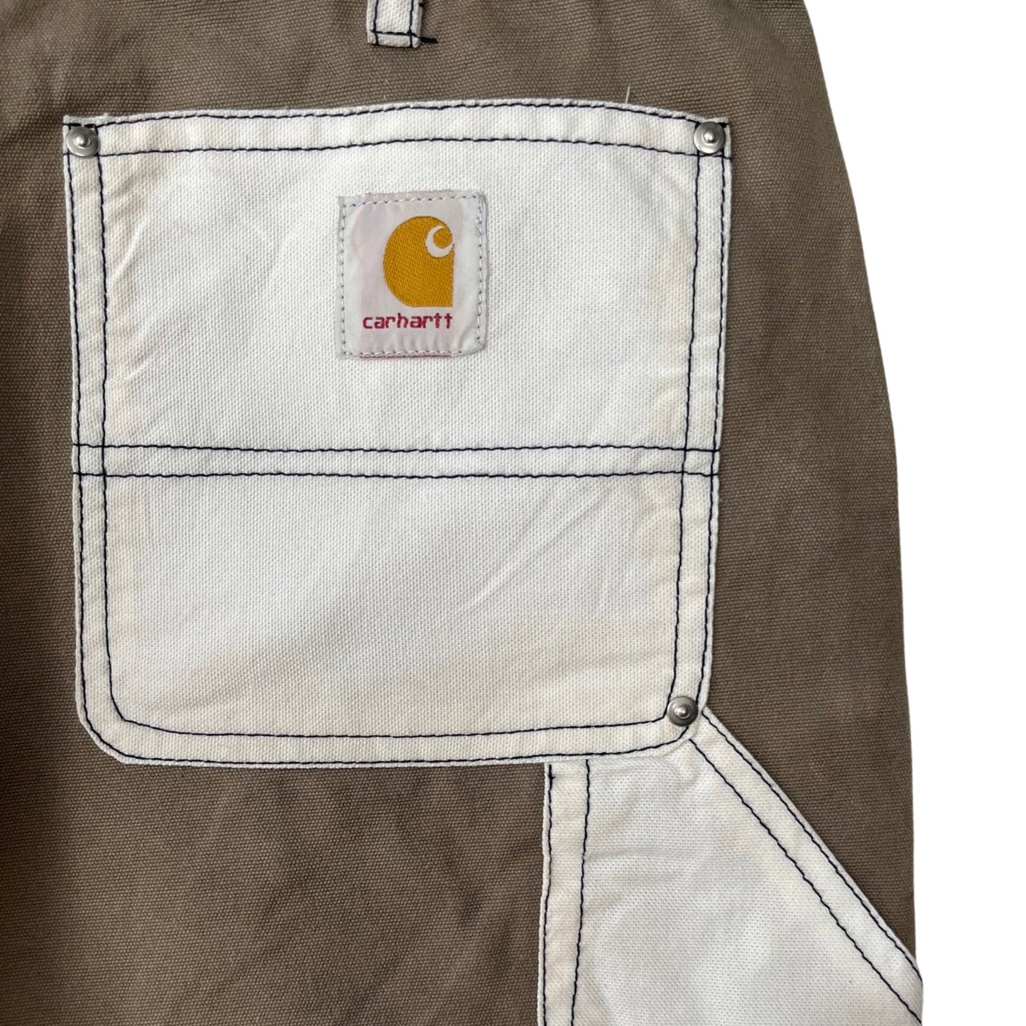 Reclaimed LA x Plastic Buckettt Reworked Carhartt Shorts in Blocked / 32" Waist