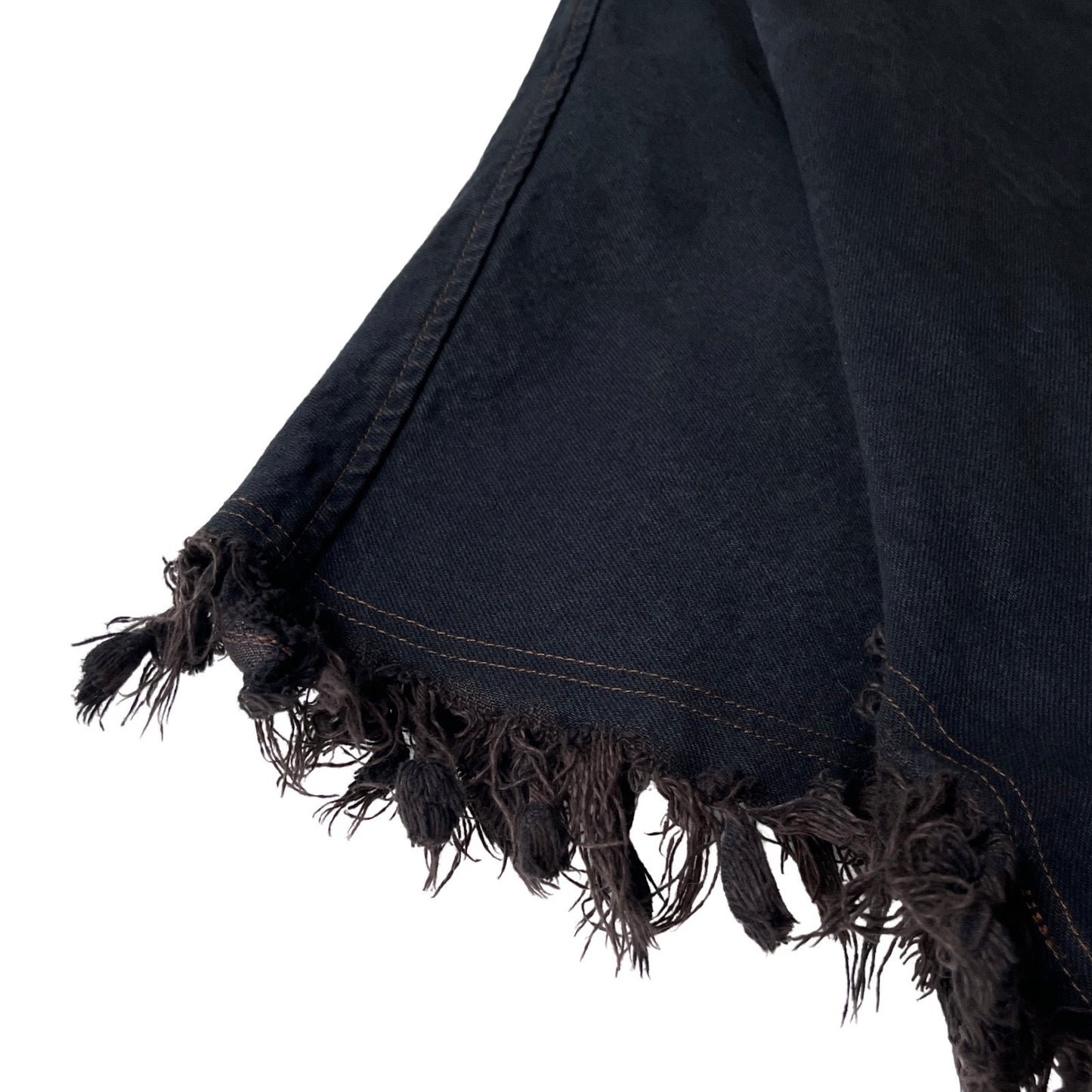 Vintage Denim Fringe Poncho in Nomad / MEDIUM - LARGE