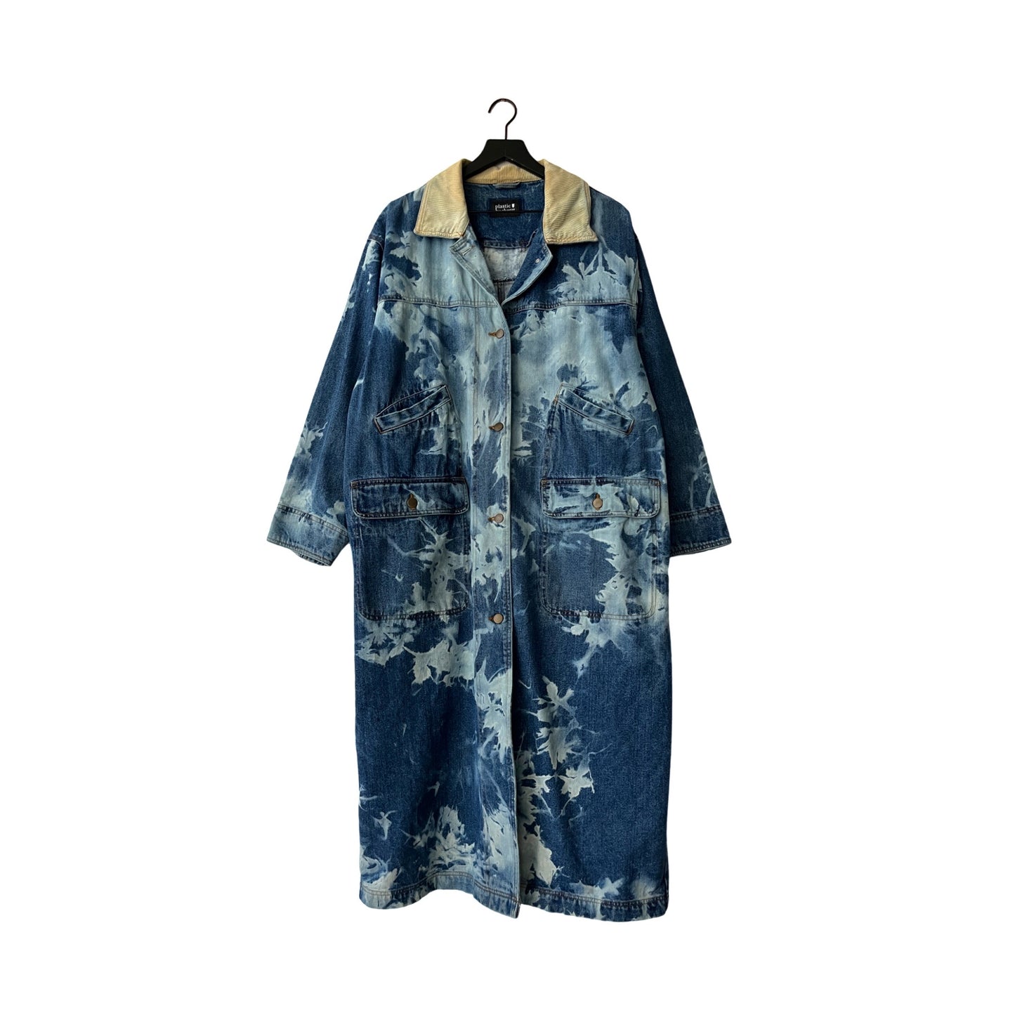 Denim Trench Coat in Nautical / MEDIUM (also fits Large)