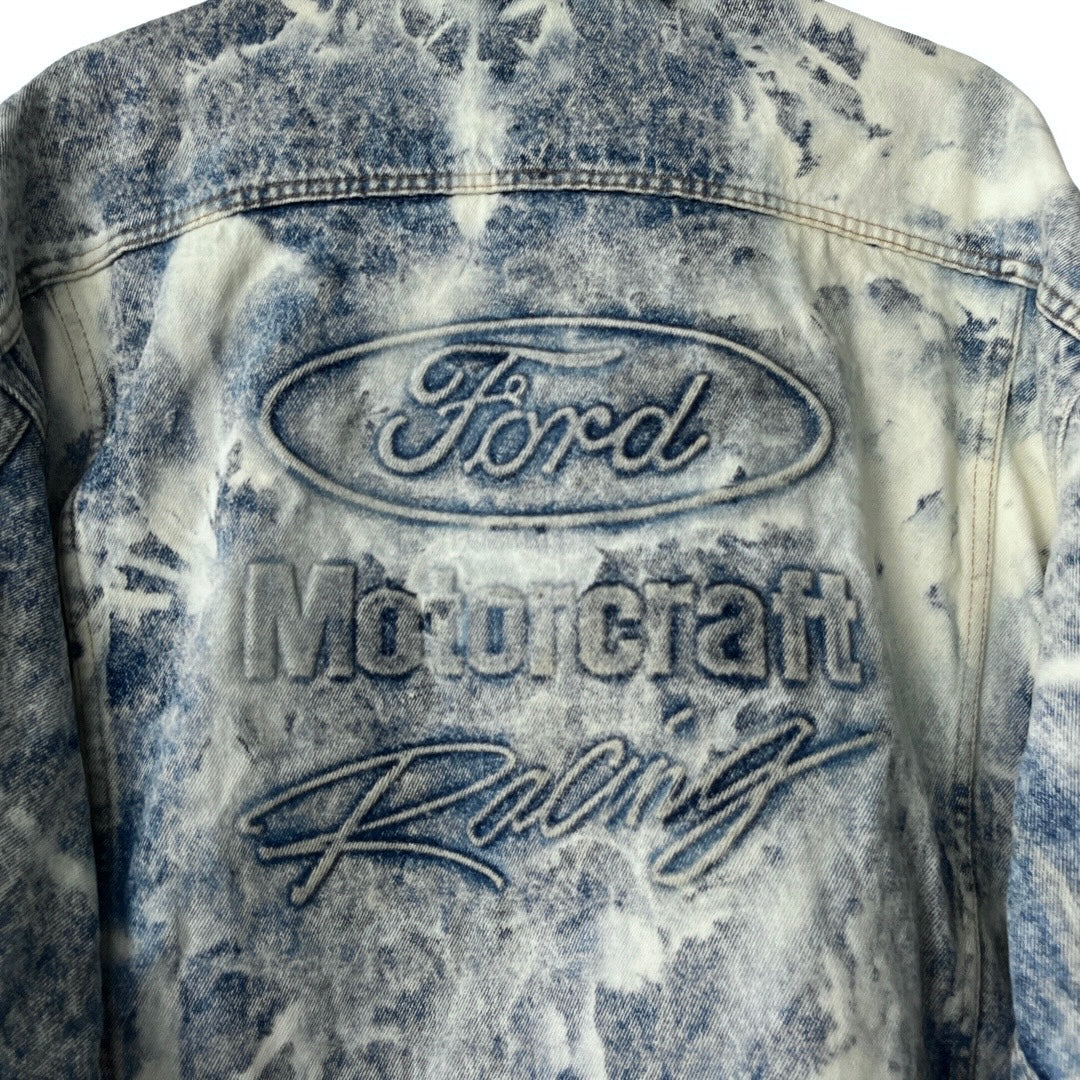 Vintage Ford Motorcraft Racing Denim Jacket in 1983 / LARGE (also fits XL)