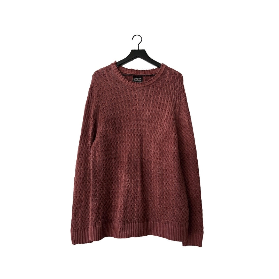 Heavyweight Knit Sweater in Pinot / X-LARGE