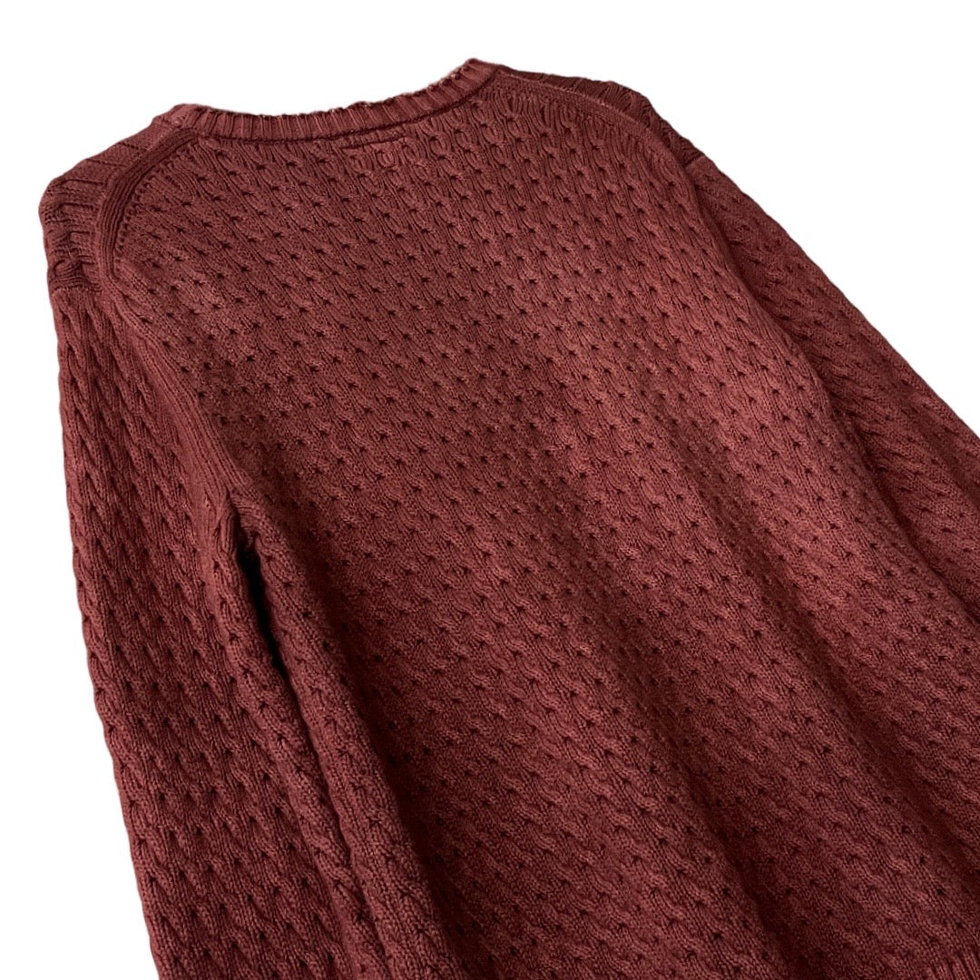 Heavyweight Knit Sweater in Pinot / X-LARGE