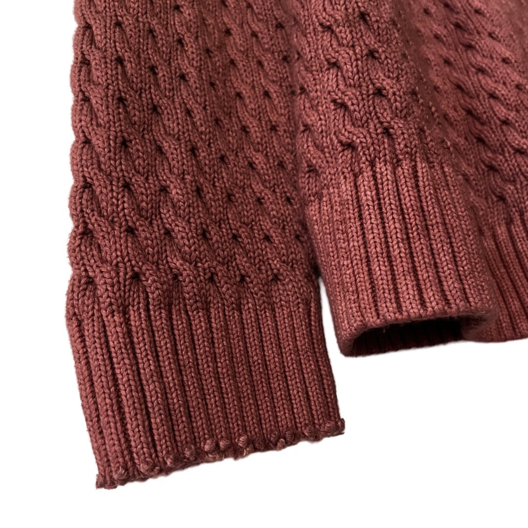 Heavyweight Knit Sweater in Pinot / X-LARGE