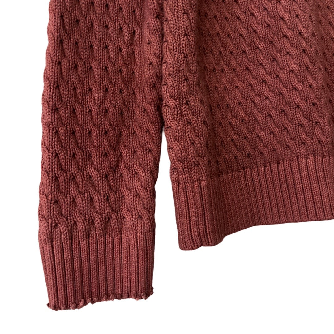 Heavyweight Knit Sweater in Pinot / X-LARGE