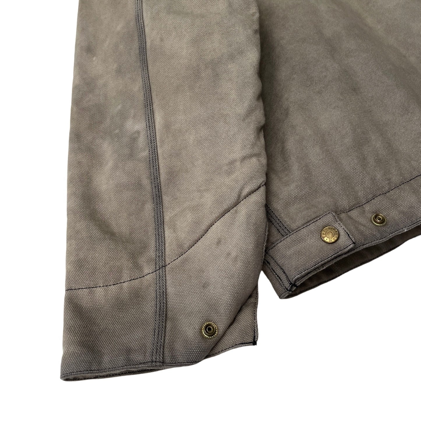 Insulated Canvas Work Jacket in Limestone / LARGE