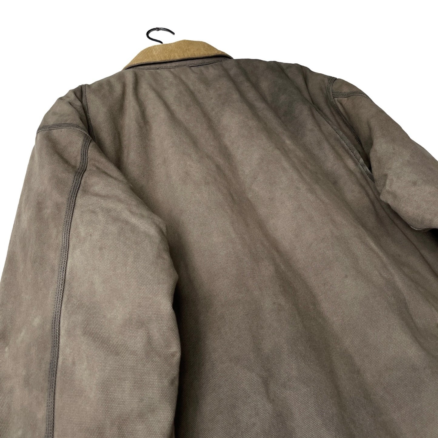 Insulated Canvas Work Jacket in Limestone / LARGE