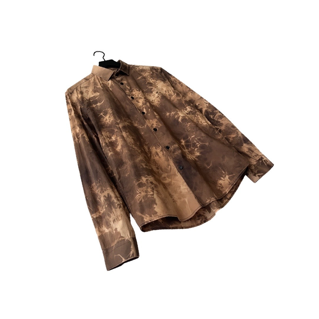 Versace Dress Shirt in Cordyceps / MEDIUM